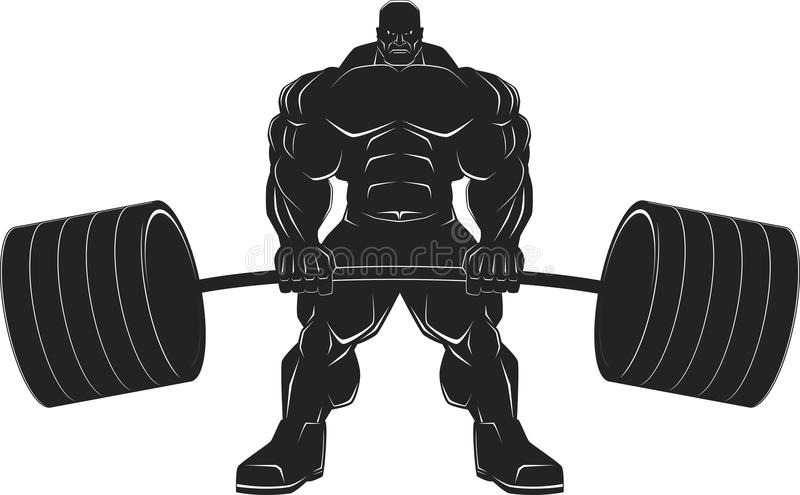 bent barbell silhouette